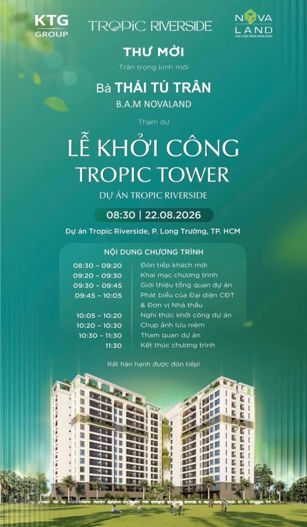 lễ khởi công dự án tropic tower